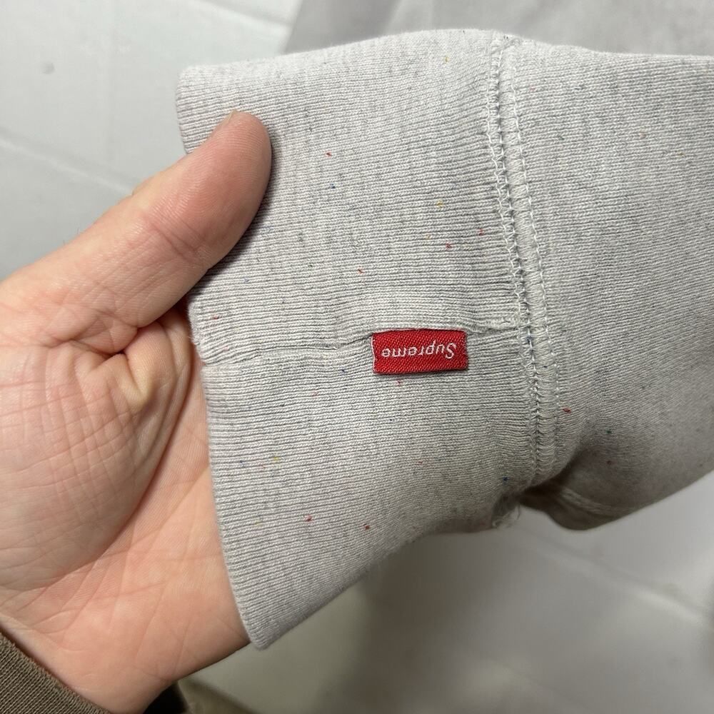 Supreme Drop Shadow Hooded Sweatshirt “Heather Gray” FW20 - Picture 11 of 11